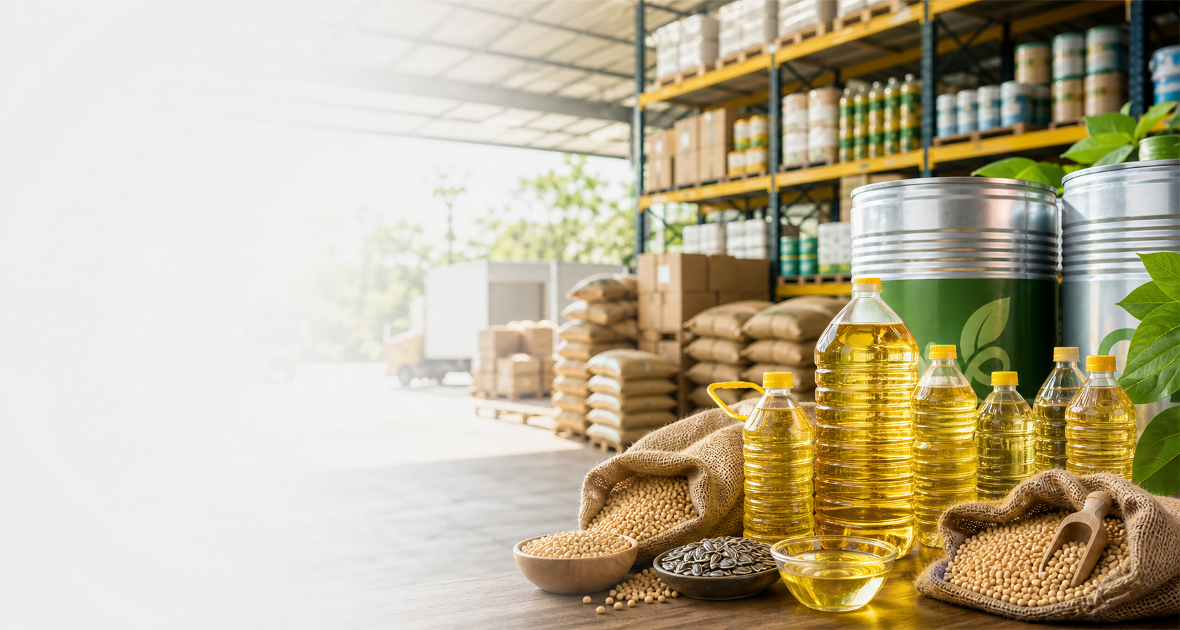 Organized agro commodity and edible oil supply warehouse